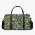 Flowers and butterflies in various shades of orange 3d travel bag