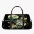 Flowers and dragonflies around the moon 3d travel bag