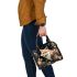 Fox Amidst Blooming Wildflowers Shoulder Handbag