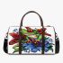 Frog sitting on lily flower 3d travel bag