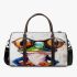 Frog wearing glasses abstract painting 3d travel bag