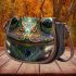 Frog with big eyes symmetrical face saddle bag