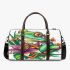 Frog with lily flower on its back 3d travel bag