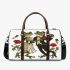 Frogs dressed in tuxedos and dresses dancing with roses 3d travel bag