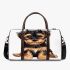 Frontal picture of a cute yorkshire terrier puppy 3d travel bag