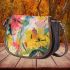 Gentle Blossoms Simple Floral Inspirations Saddle Bag