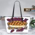 Gobble gobble y all Leather Tote Bag