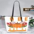 Gobble gobble y all Leather Tote Bag