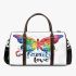 God family love a colorful butterfly 3d travel bag