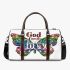God family love a colorful butterfly 3d travel bag