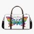 God family love a colorful butterfly 3d travel bag