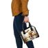 Golden retriever and mushrooms Chic Stylish Shoulder Handbag & Women Totes: Perfect Gift for Girlfriend | Crossbody, Purse, Handbag