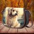 Golden retriever and the open book Saddle Bags for Women: Perfect Gift for Girlfriend, Wife, Daughter