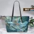 Graceful and Adorable Fish Adding Beauty and Charm to the Ocean Leather Tote Bag