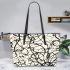 Graceful Petals Captivating Floral Harmony Leather Tote Bag