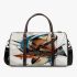 Graffiti style drawing of an abstract geometric shape 3d travel bag
