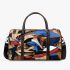 Graffiti style drawing of an abstract geometric shape 3d travel bag