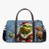 Grinchy cry and dancing santaclaus 3d travel bag