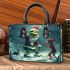 Grinchy cry and dancing santaclaus small handbag