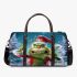 Grinchy cry and dancing santaclaus 3d travel bag