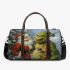 Grinchy crying and dancing santaclaus 3d travel bag