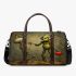 Grinchy smile and dancing skeleton king 3d travel bag