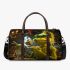 Grinchy smile and dancing skeleton king 3d travel bag