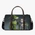 Grinchy smile and dancing skeleton king 3d travel bag