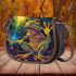 Happy smiling frog with big eyes saddle bag