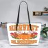 Harvest blessings Leather Tote Bag