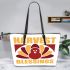 Harvest blessings Leather Tote Bag