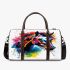 Horse head brush strokes 3d travel bag