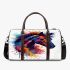 Horse head brush strokes 3d travel bag