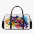 Horse head brush strokes 3d travel bag