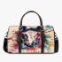 Horse head in the style of colorful paint splashes 3d travel bag