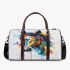 Horse splashes and drips with colors 3d travel bag