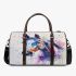 Horse watercolor realistic details 3d travel bag