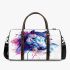 Horse watercolor splash with ink drips 3d travel bag