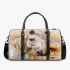 Horse with sunflower watercolor 3d travel bag