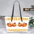 I Never Drank Except A Couple Sips Of Wine At Thanksgiving Leather Tote Bag