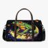 Illustration of a psychedelic frog on the moon 3d travel bag