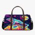 Illustration of a psychedelic frog on the moon 3d travel bag