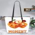 I'm thankful for every moment Leather Tote Bag