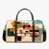 Incorporating geometric shapes and contrasting colors 3d travel bag