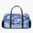 Kawaii anime style panda moon and stars 3d travel bag