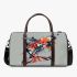 Koi fish with butterfly wings is depicted 3d travel bag