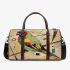 Lines to create patterns around parrot itself 3d travel bag