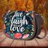 live laugh love Saddle Bag