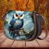 Majestic owl in blooming forest Saddle Bags for Women: Perfect Gift for Girlfriend, Wife, Daughter