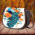 Majestic peacock in floral garden Saddle Bags for Women: Perfect Gift for Girlfriend, Wife, Daughter